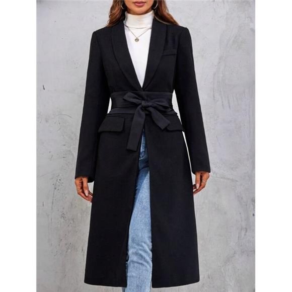Jackets & Blazers - Wool Belted Coat